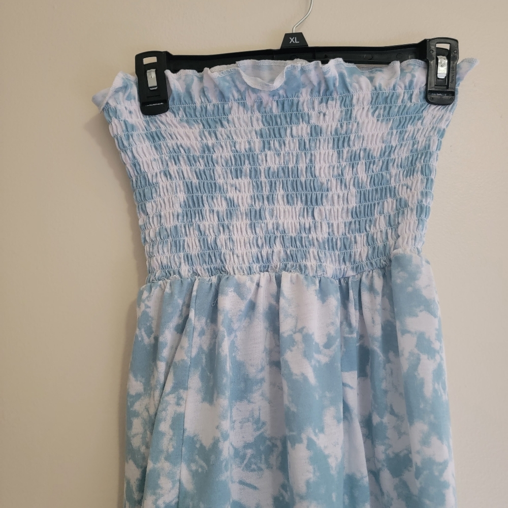 Girls strapless summer dress